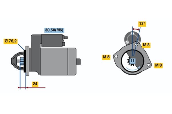 Bosch Starter 0 001 109 011