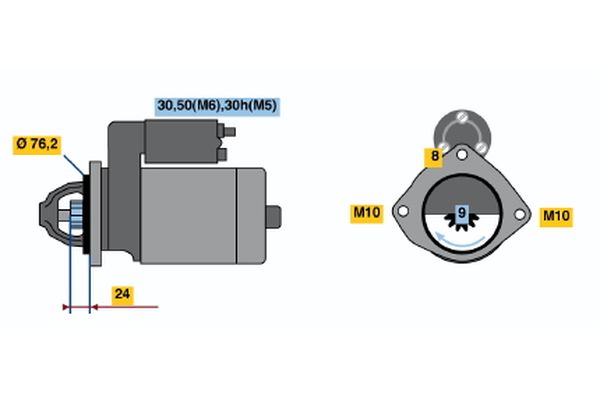 Bosch Starter 0 001 109 025