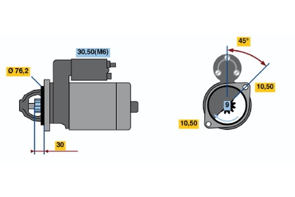 Bosch Starter 0 001 109 028