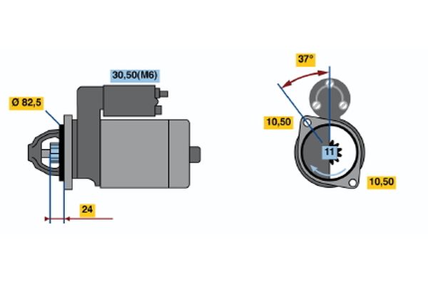 Starter Bosch 0 001 109 033