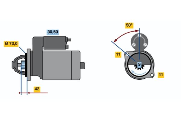 Bosch Starter 0 001 109 040