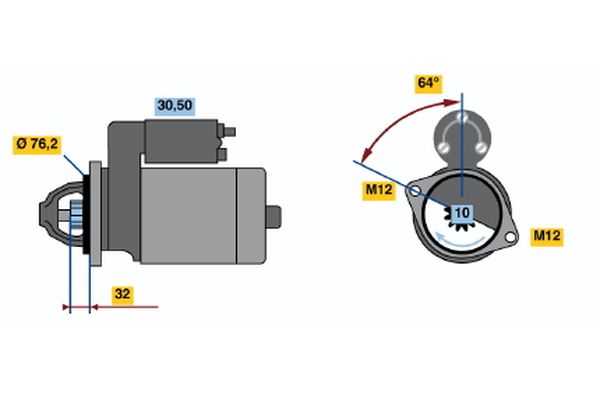 Bosch Starter 0 001 109 066