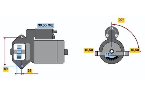 Starter Bosch 0 001 109 328