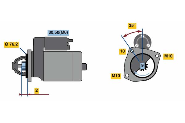 Bosch Starter 0 001 109 264