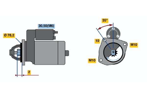 Bosch Starter 0 001 109 310