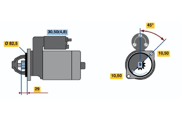 Bosch Starter 0 001 109 330