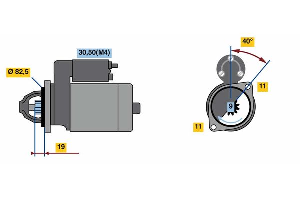 Bosch Starter 0 001 109 355