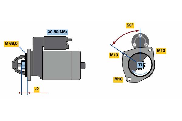 Starter Bosch 0 001 109 364