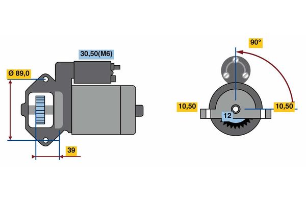 Bosch Starter 0 001 109 387