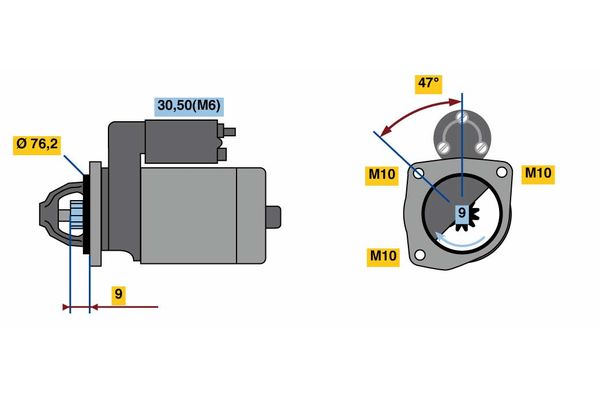 Bosch Starter 0 001 109 389