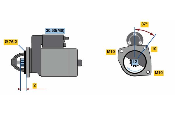 Bosch Starter 0 001 109 397