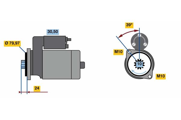 Bosch Starter 0 001 109 399