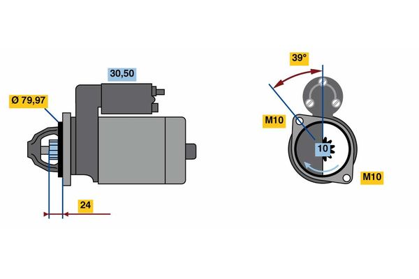 Bosch Starter 0 001 139 047