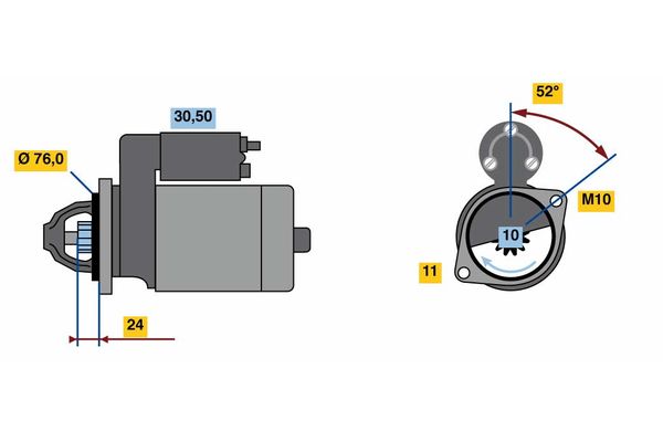 Bosch Starter 0 001 109 403