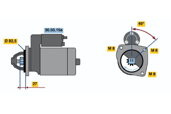 Bosch Starter 0 001 110 004