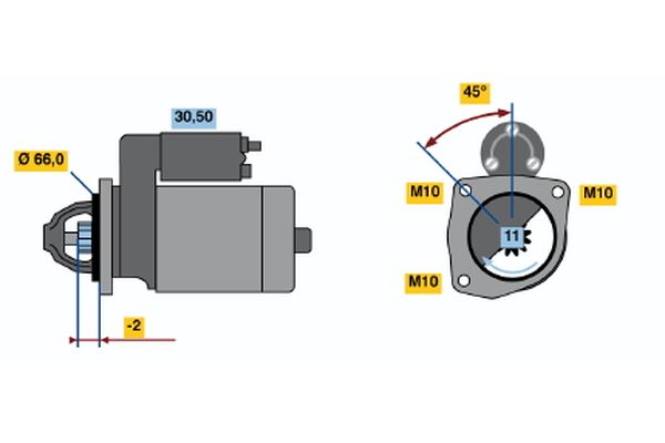 Bosch Starter 0 001 110 017