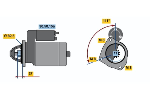 Starter Bosch 0 001 110 108