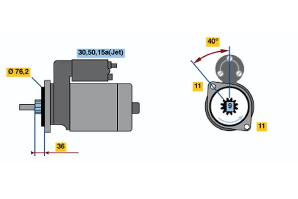 Bosch Starter 0 001 112 038