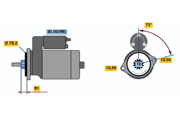Bosch Starter 0 001 115 011