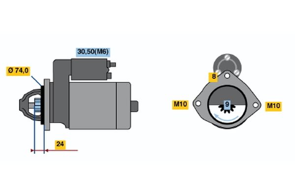 Bosch Starter 0 001 115 045