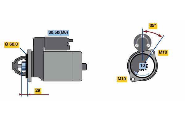 Bosch Starter 0 001 115 051