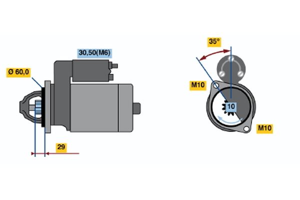 Bosch Starter 0 001 115 070