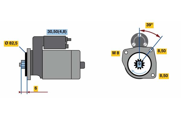 Starter Bosch 0 001 121 034