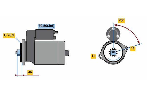 Bosch Starter 0 001 121 412