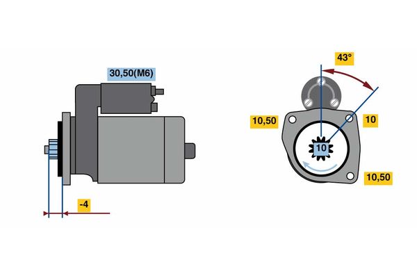 Bosch Starter 0 001 121 443