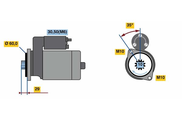 Bosch Starter 0 001 122 201