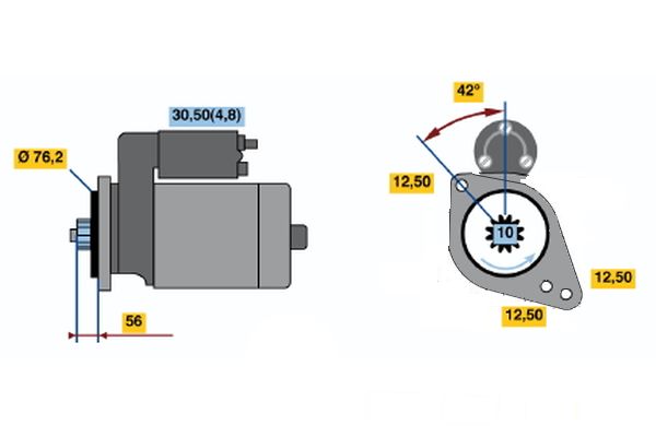 Bosch Starter 0 001 123 012