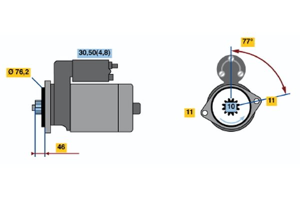 Bosch Starter 0 001 123 016