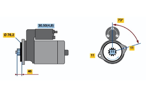 Bosch Starter 0 001 123 036
