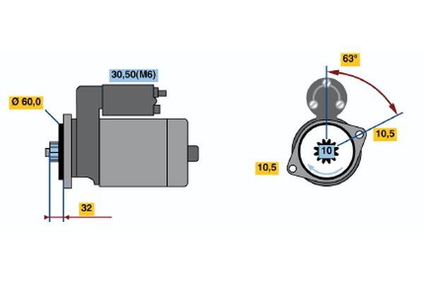 Bosch Starter 0 001 125 025