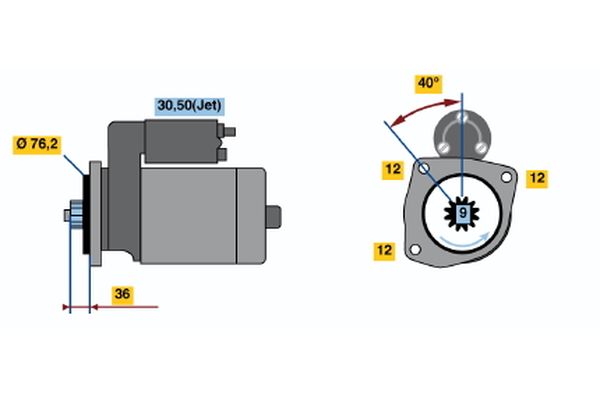 Bosch Starter 0 001 125 035