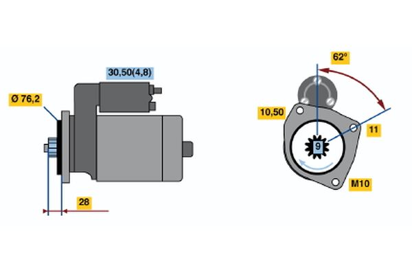 Bosch Starter 0 001 125 519