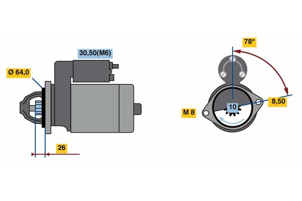 Starter Bosch 0 001 138 029