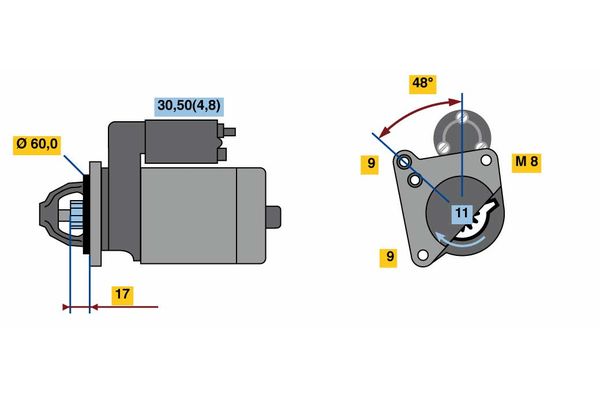 Bosch Starter 0 001 138 047