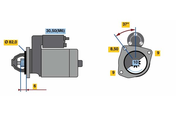 Bosch Starter 0 001 139 005