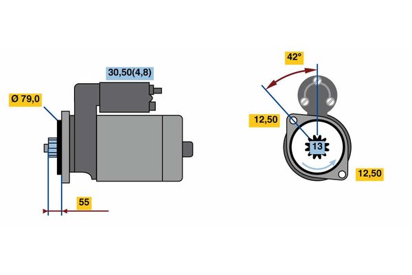 Bosch Starter 0 001 142 001
