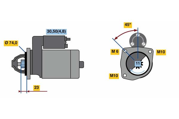 Bosch Starter 0 001 148 015