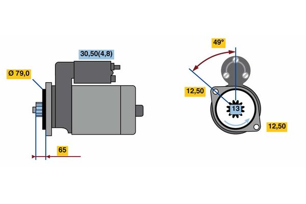 Bosch Starter 0 001 153 009