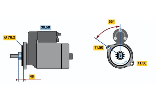 Bosch Starter 0 986 014 830