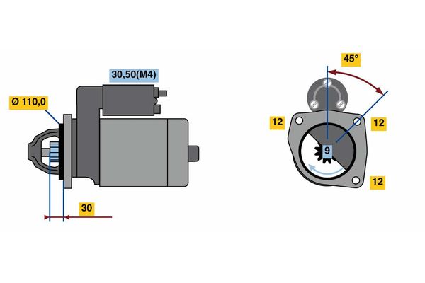 Bosch Starter 0 001 230 009