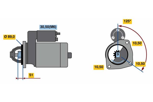 Bosch Starter 0 001 262 006