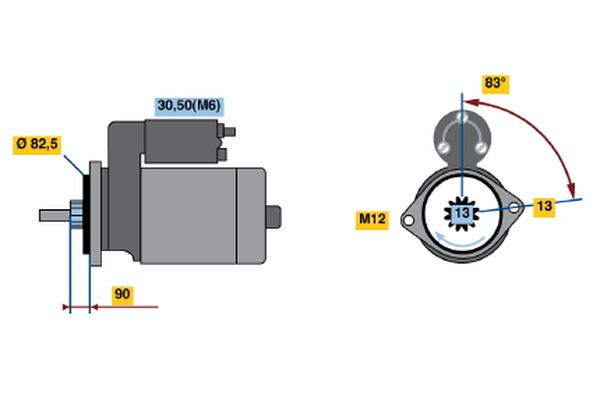 Bosch Starter 0 001 230 028