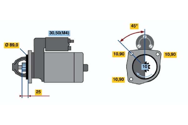 Bosch Starter 0 001 231 009