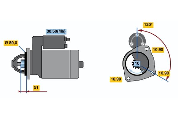 Bosch Starter 0 001 231 016