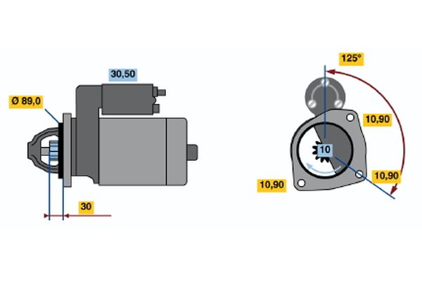 Bosch Starter 0 001 231 017