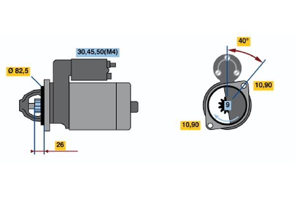 Bosch Starter 0 001 231 018